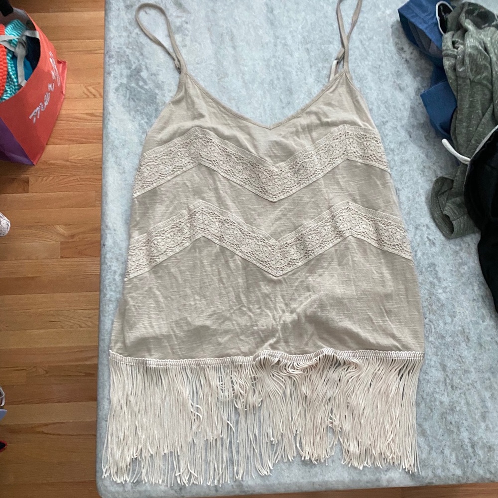 Fringe tank top